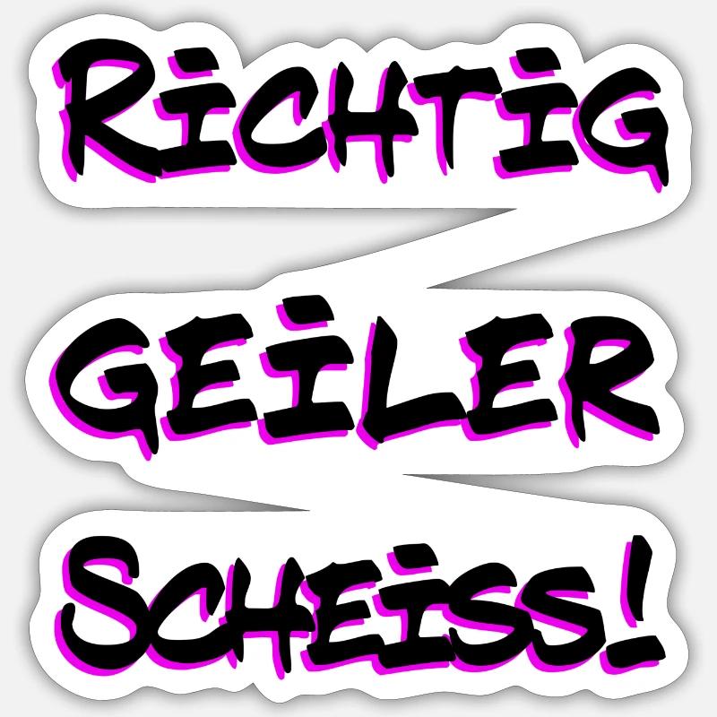 Really shit! - Sticker size S (10 x 10 cm) - white matte