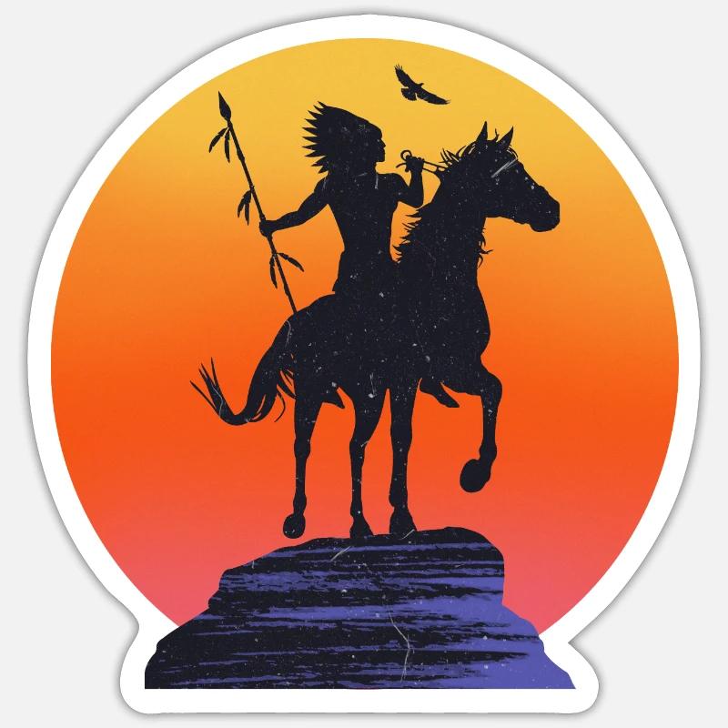 Sun Warrior Sticker taille S (10 x 10 cm)