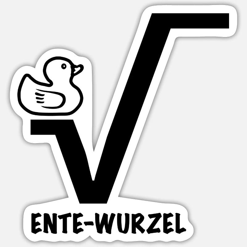 Duck Root - Sticker size S (10 x 10 cm) - white matte
