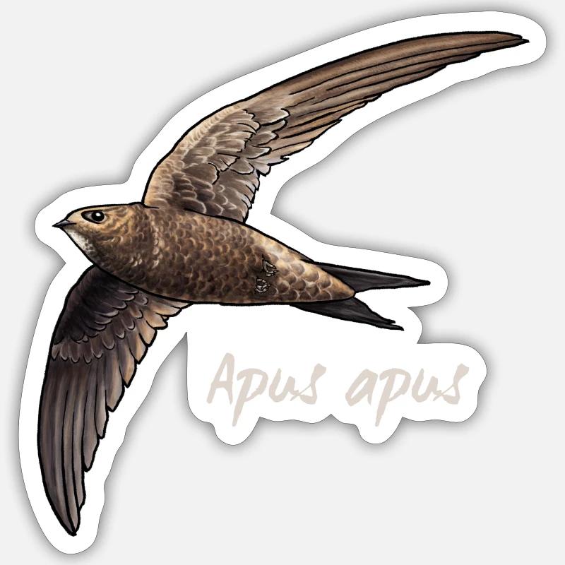Wall sailers in flight - Sticker size S (10 x 10 cm) - white matte
