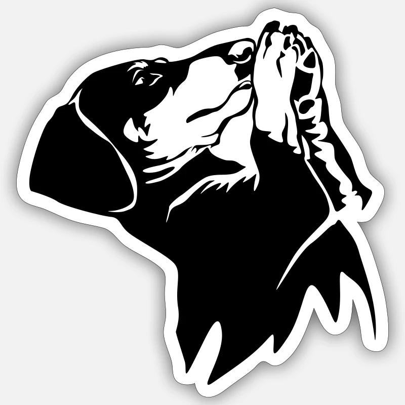Dachshund - Sticker size S (10 x 10 cm) - white matte