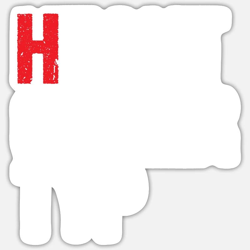 Hecht geiler Typ - Sticker Größe S (10 x 10 cm) - Mattweiß