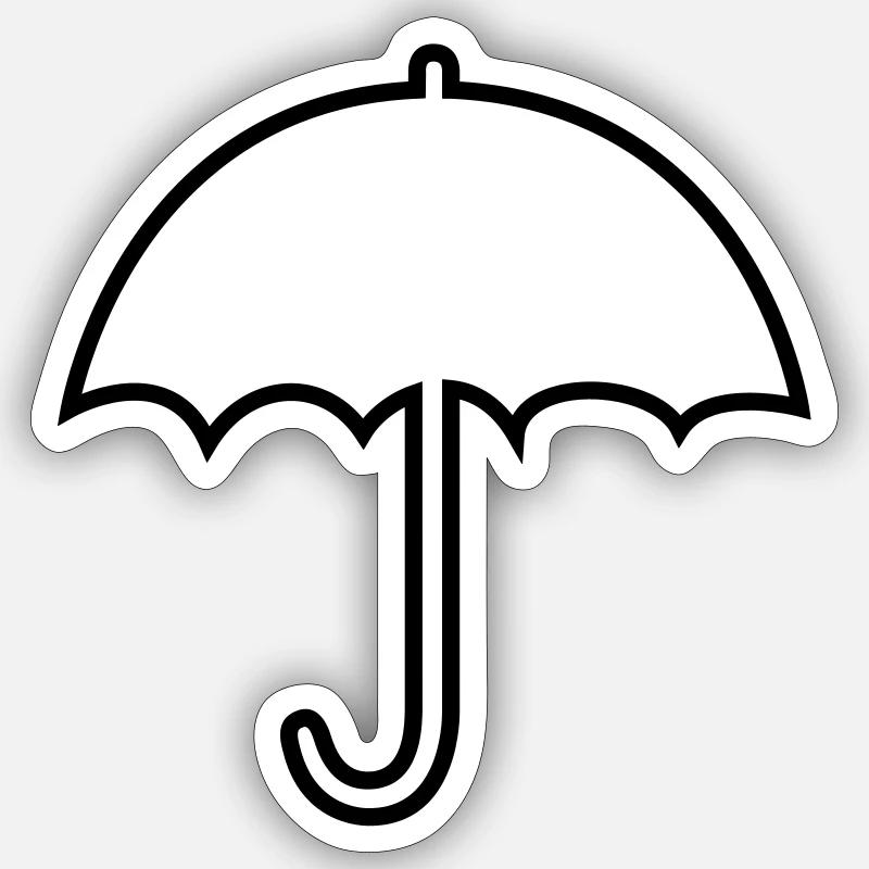 Regenschirm Sticker Größe S (10 x 10 cm)