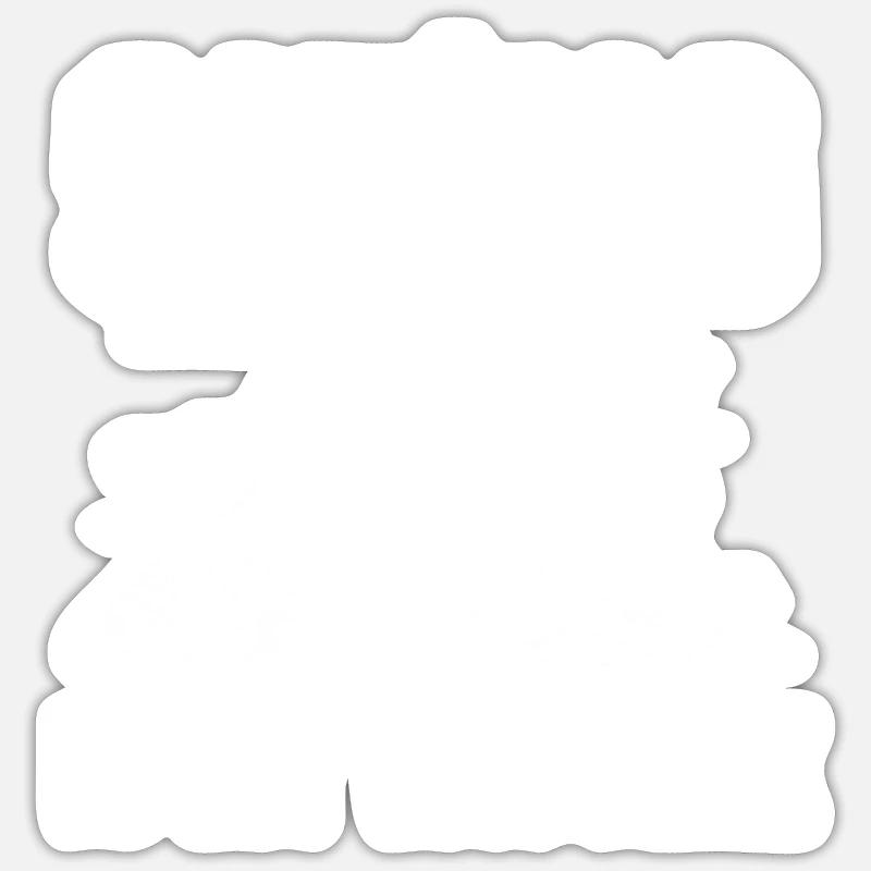 Ski - Sticker size S (10 x 10 cm) - white matte