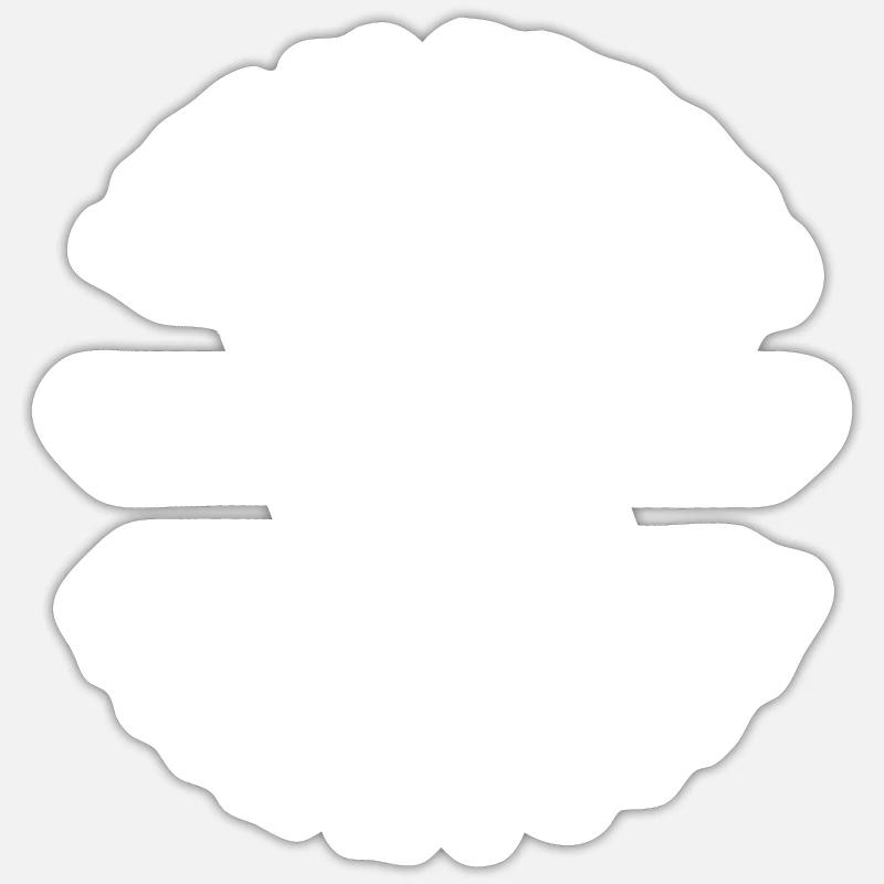 Poodle - Sticker size S (10 x 10 cm) - white matte