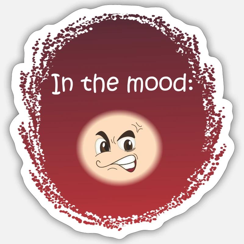 Dans l’ambiance - ANGRY - Sticker taille S (10 x 10 cm)