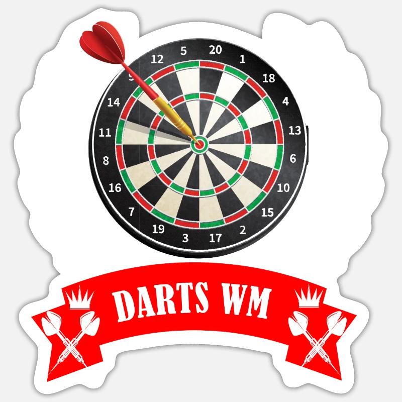Darts WM Sticker Größe S (10 x 10 cm)
