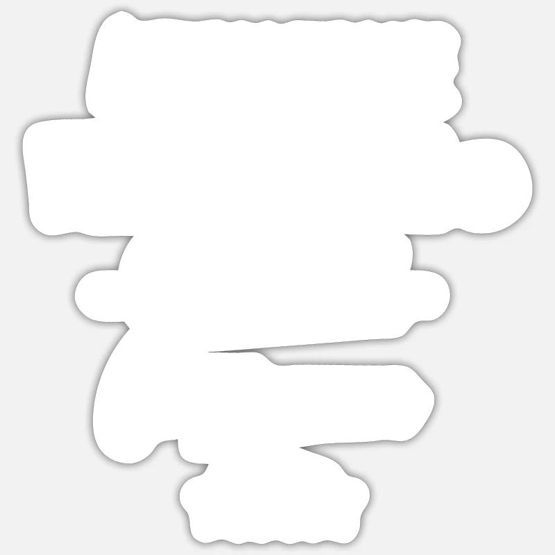 Authentique pipelette certifiée conforme Sticker taille S (10 x 10 cm)