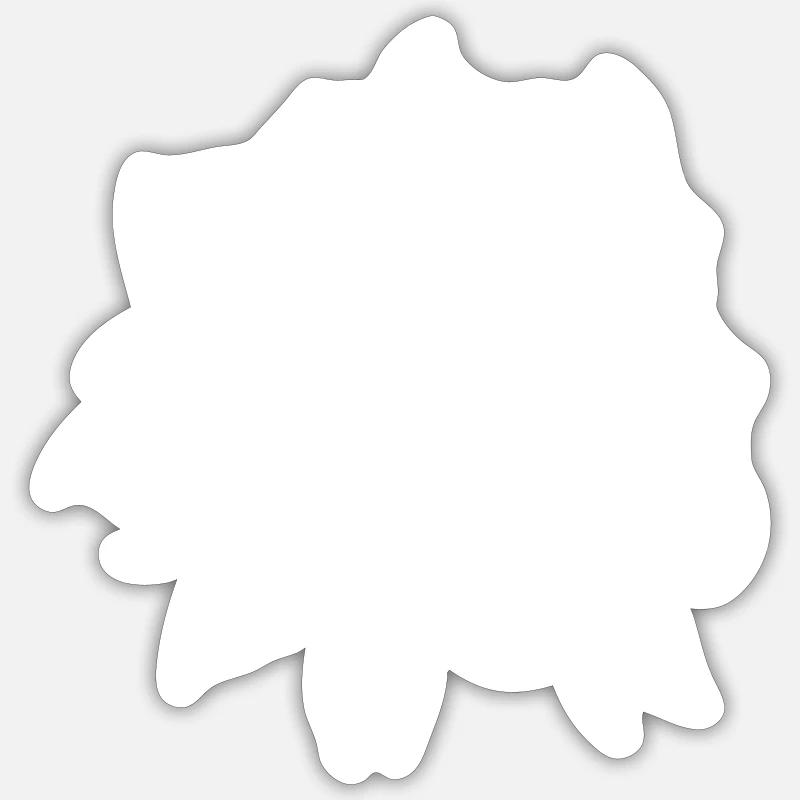 rose - Sticker size S (10 x 10 cm) - white matte