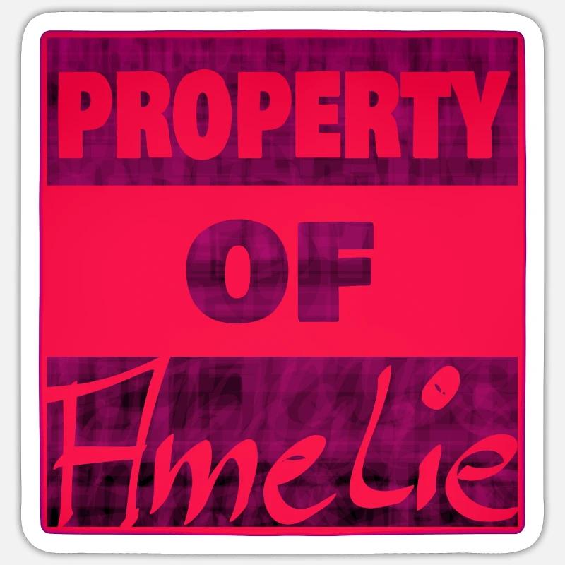 Possession d’Amélie - Sticker taille S (10 x 10 cm) - blanc mat