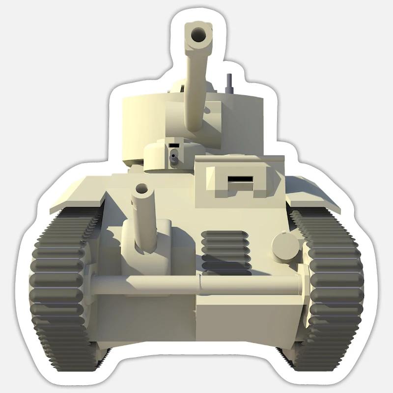 Panzer Sticker Größe S (10 x 10 cm)