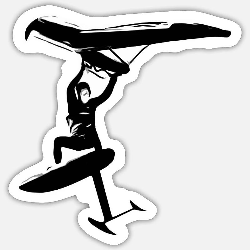 Saut wingfoil Sticker taille S (10 x 10 cm)