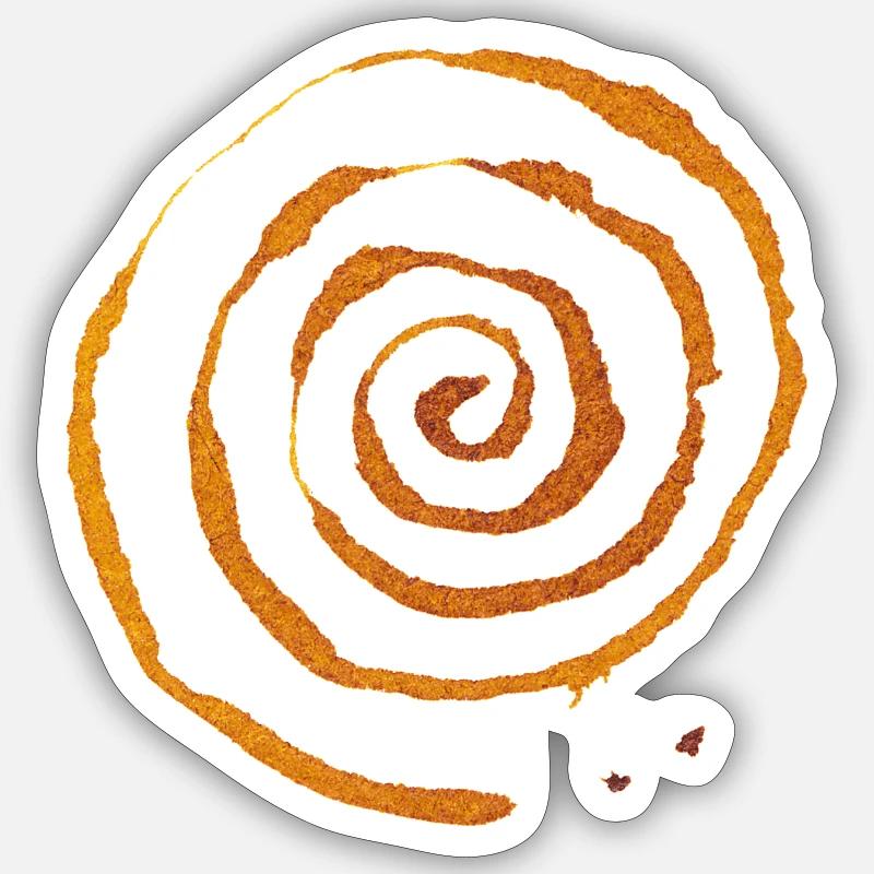 Spirale - Sticker taille S (10 x 10 cm) - blanc mat
