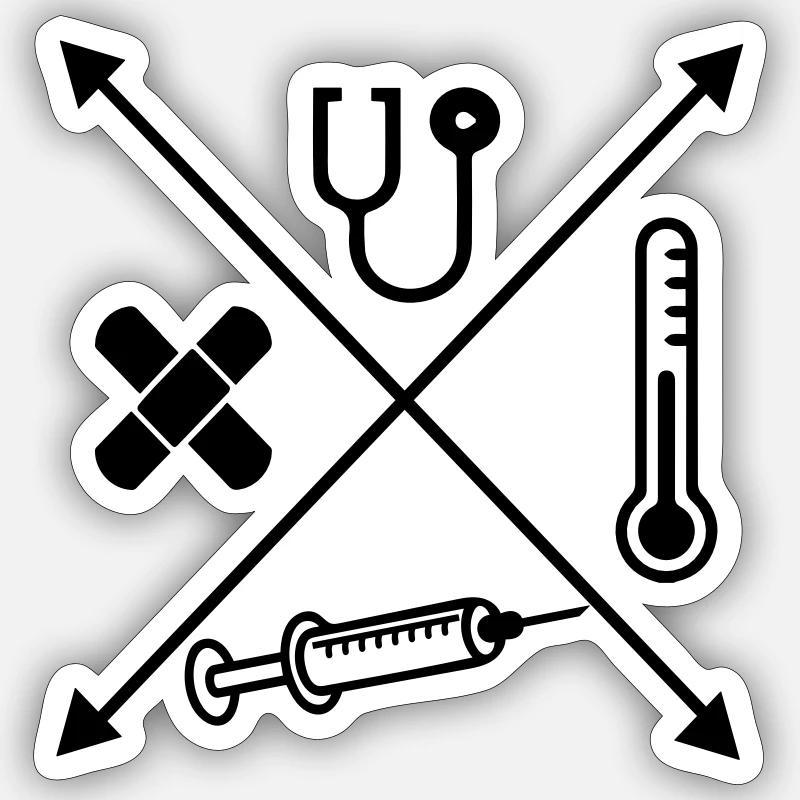 Médicament Sticker taille S (10 x 10 cm)