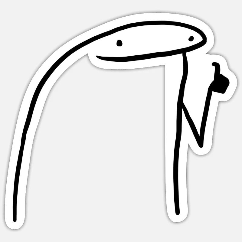 Flork - Sticker size S (10 x 10 cm) - white matte