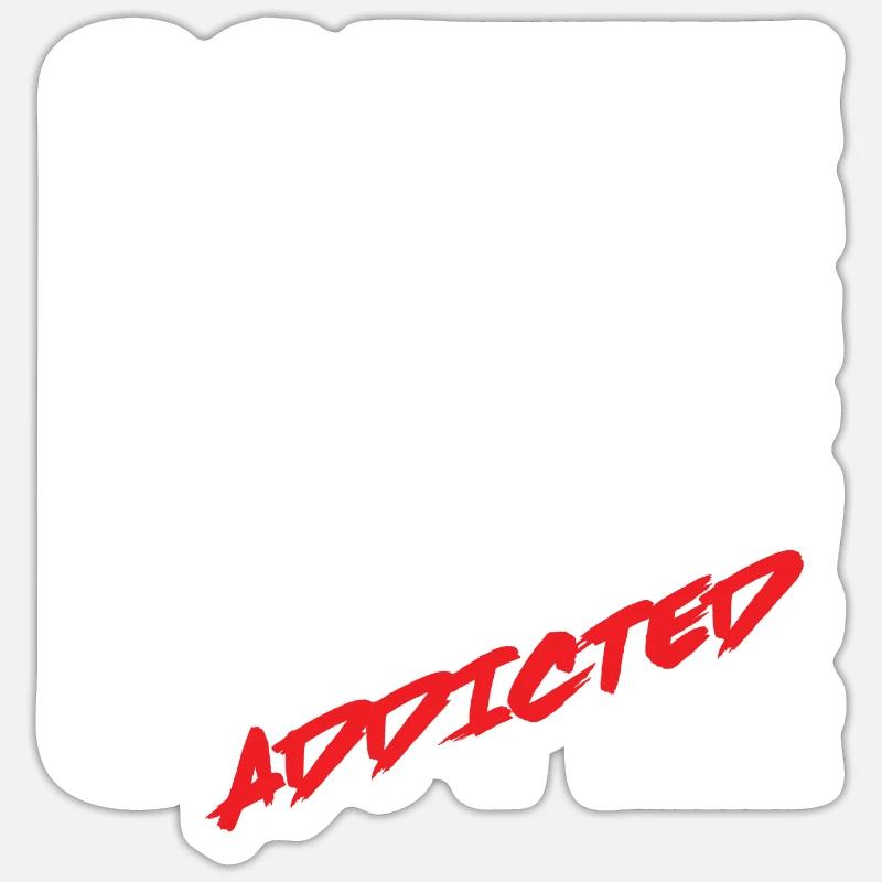 Coffee Addicted Sticker Größe S (10 x 10 cm)