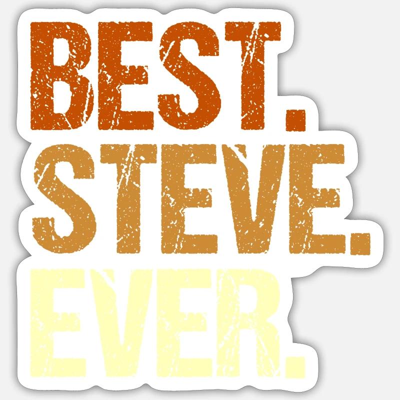 Steve - Sticker size S (10 x 10 cm) - white matte