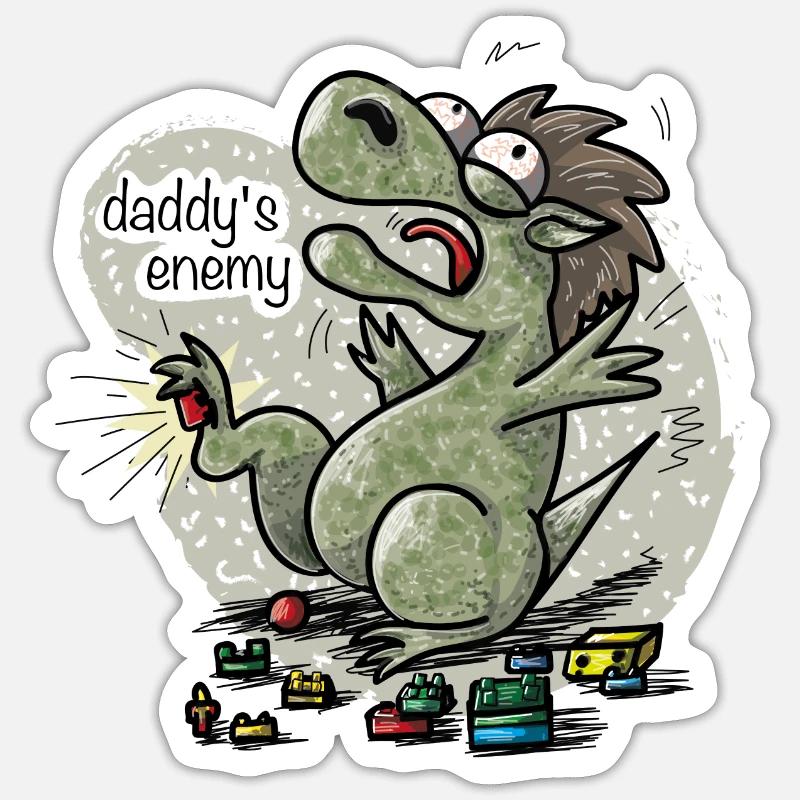 Daddys enemy Sticker Größe S (10 x 10 cm)