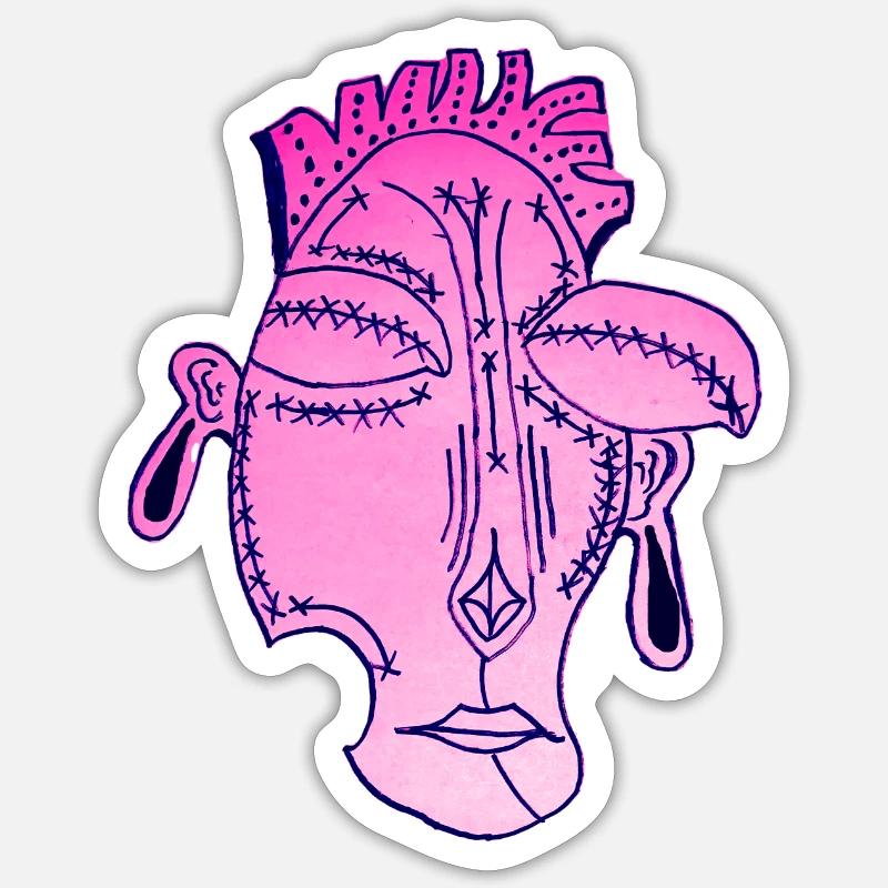Thunk - Sticker size S (10 x 10 cm) - white matte