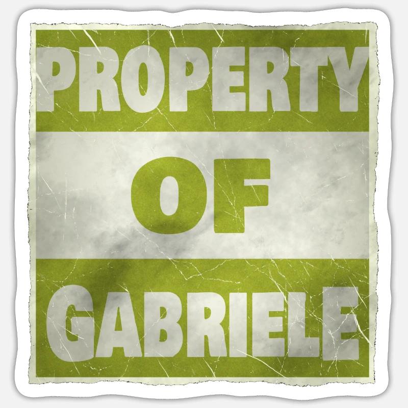 Gabriele Sticker size S (10 x 10 cm)