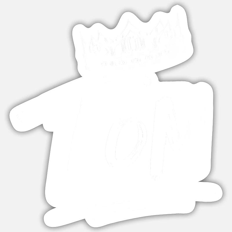 Tom - Sticker size S (10 x 10 cm) - white matte