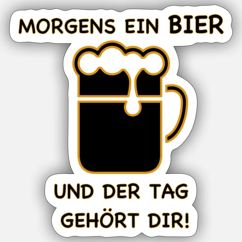 Bier Sticker Größe S (10 x 10 cm)