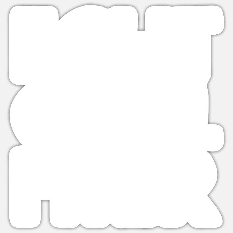 Echt cool hier Sticker Größe S (10 x 10 cm)