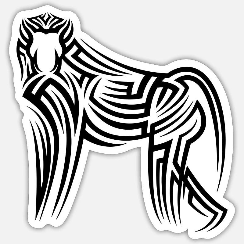 Monkey affe Tribal Tattoo Sticker Größe S (10 x 10 cm)