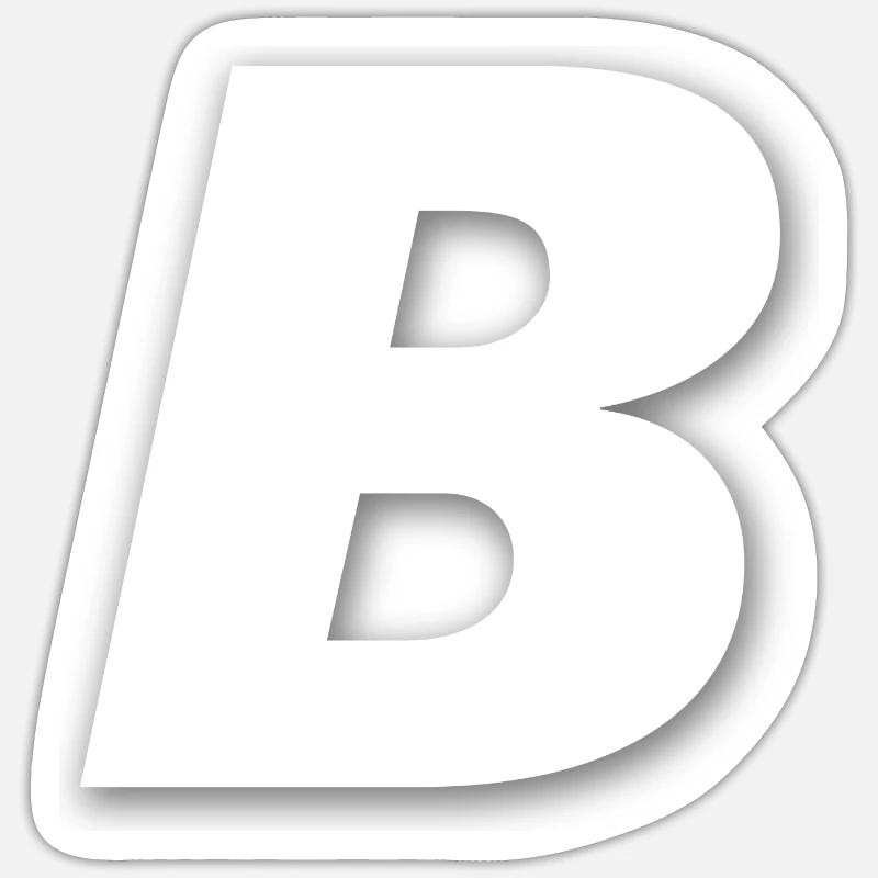 B - Sticker size S (10 x 10 cm) - white matte