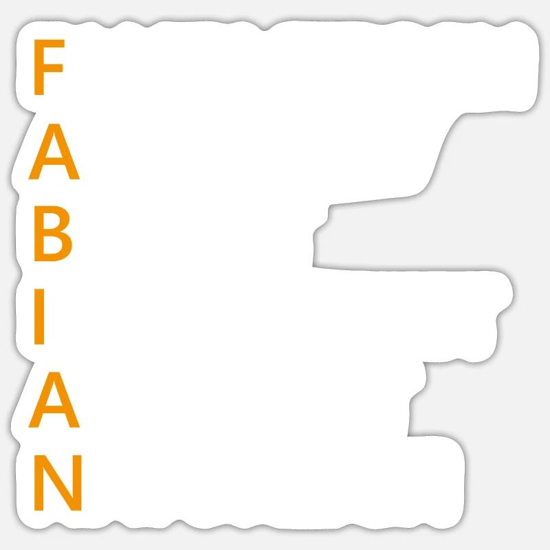Fabian Name Geschenk Sticker Größe S (10 x 10 cm)