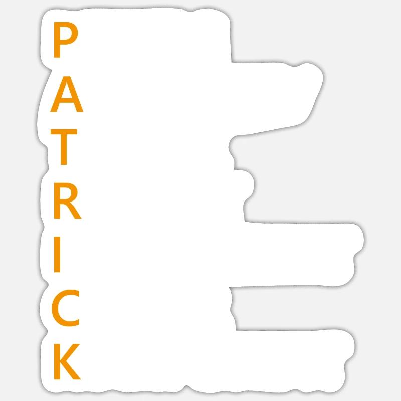 Patrick Name Geschenk Sticker Größe S (10 x 10 cm)
