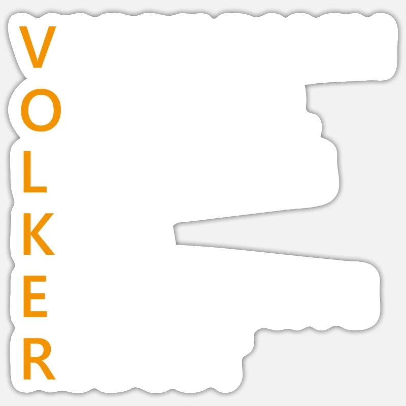 Volker Name Geschenk Sticker Größe S (10 x 10 cm)