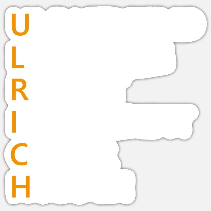 Ulrich Name Geschenk - Sticker Größe S (10 x 10 cm) - Mattweiß