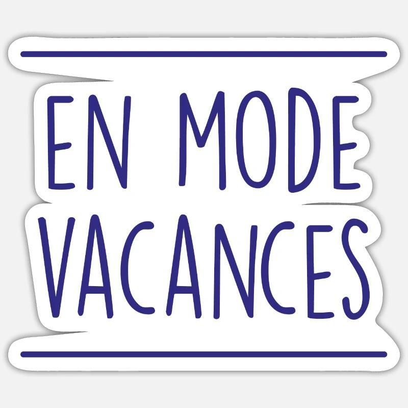 En mode vacances Sticker taille S (10 x 10 cm)