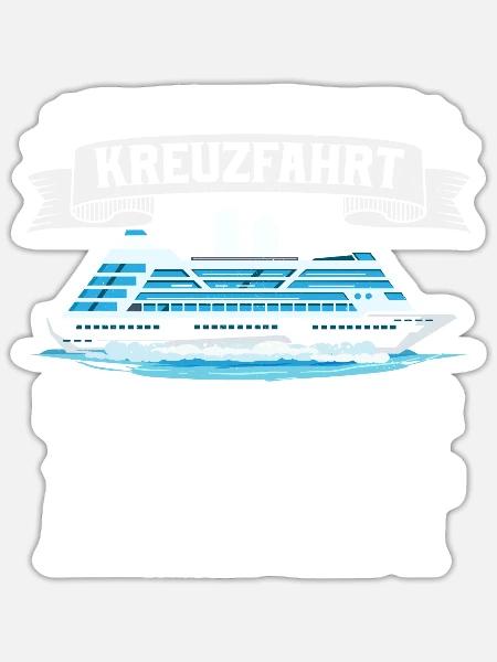 Ein schlechter Tag auf Kreuzfahrt besser als Arbei - Sticker Größe S (10 x 10 cm) - Mattweiß