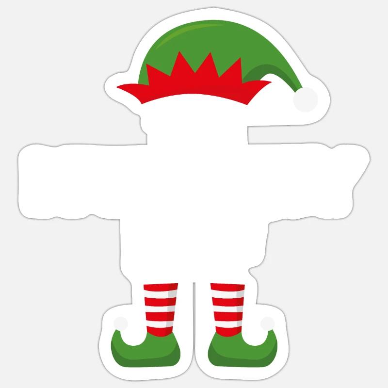 Der hungrige Elf Sticker Größe S (10 x 10 cm)