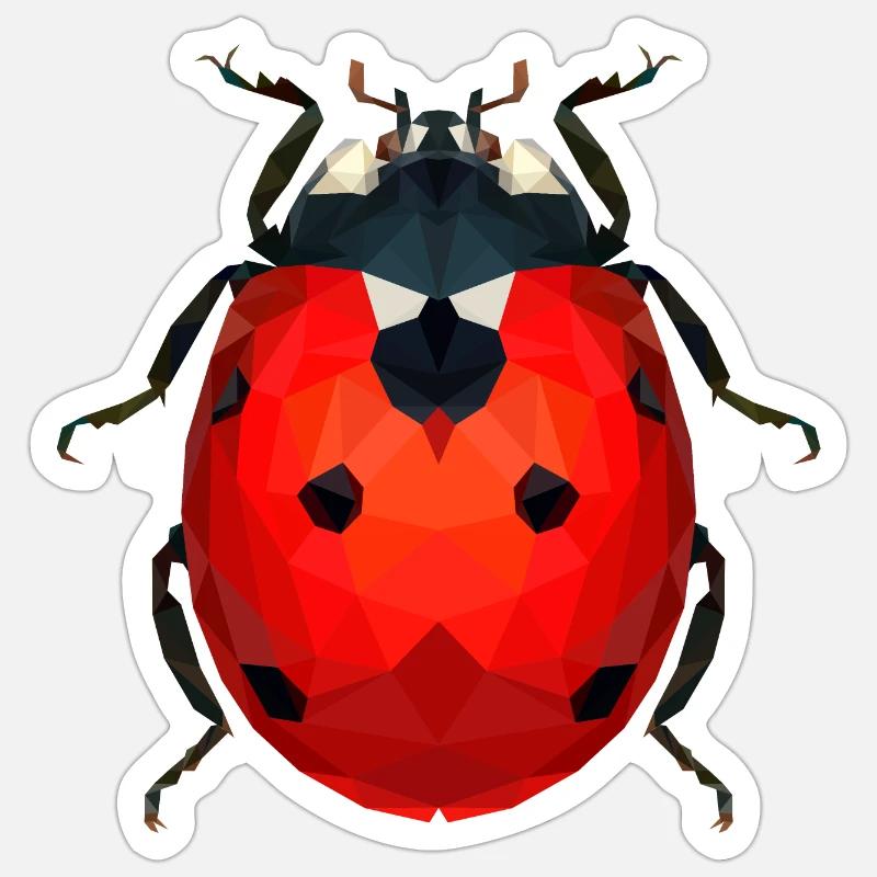 Ladybug Sticker size S (10 x 10 cm)