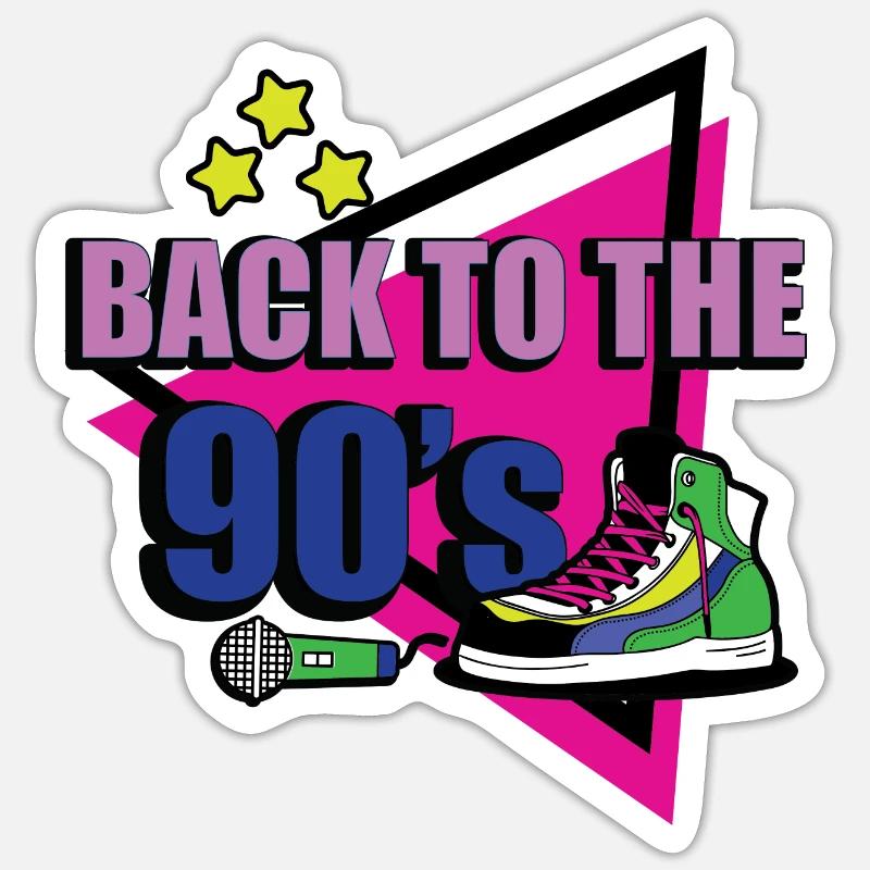 1990s Proverbs 90s Gift Idea Sticker size S (10 x 10 cm)