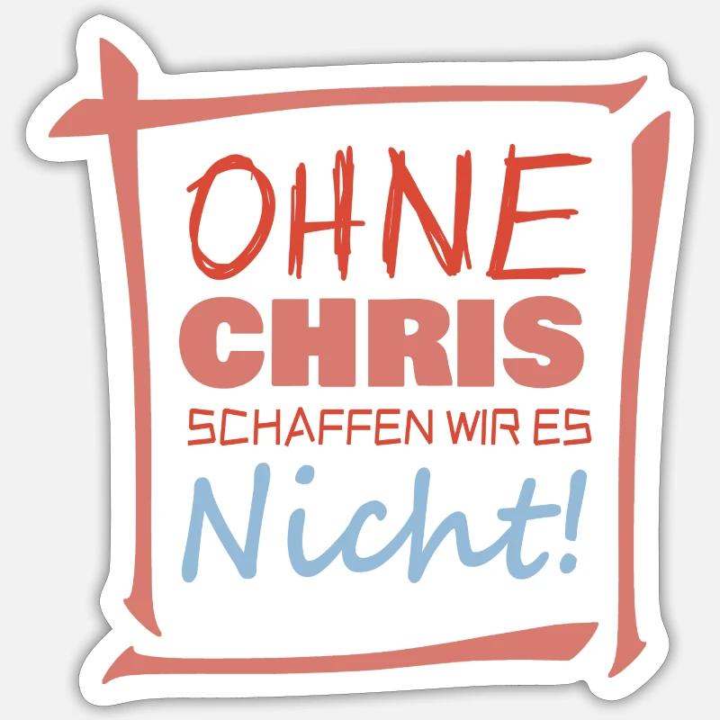 chris Sticker Größe S (10 x 10 cm)