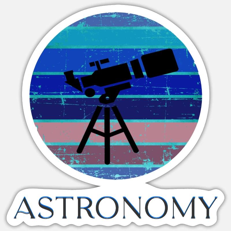 Astronomy - Sticker size S (10 x 10 cm) - white matte
