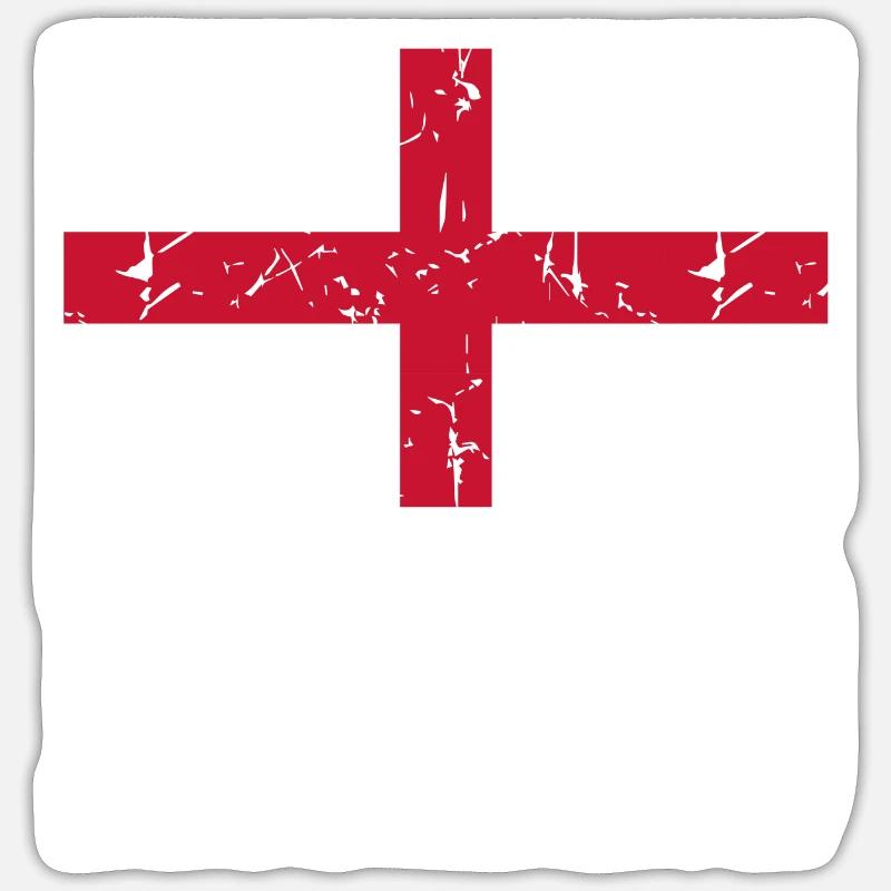 Angleterre - Sticker taille S (10 x 10 cm) - blanc mat