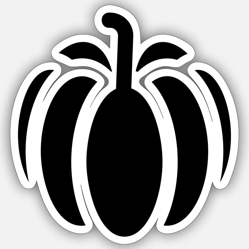 pumpkin 31 - Sticker Größe S (10 x 10 cm) - Mattweiß