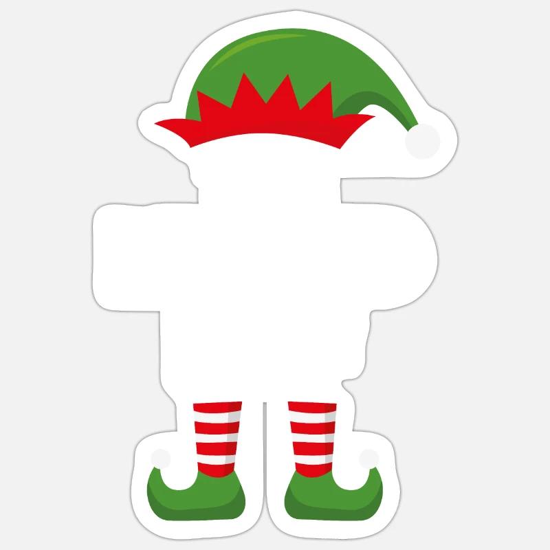Der Oberelf - Sticker Größe S (10 x 10 cm) - Mattweiß