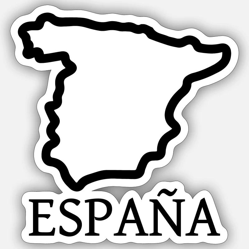 Espana - Sticker size S (10 x 10 cm) - white matte