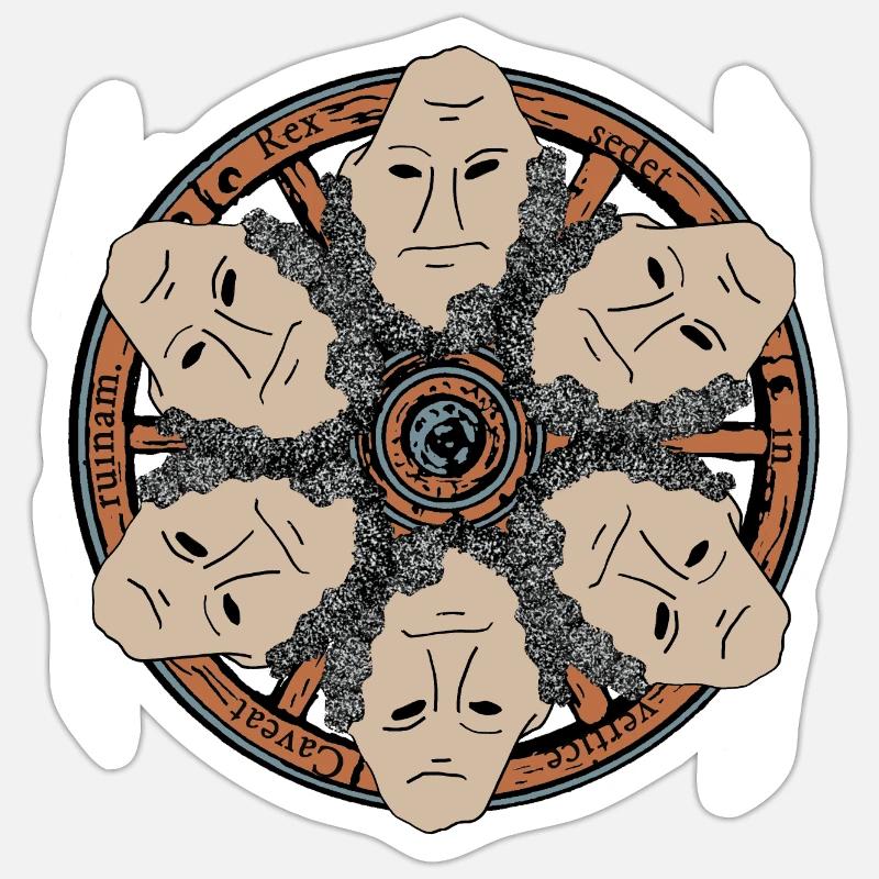 Roue de la fortune Sticker taille S (10 x 10 cm)