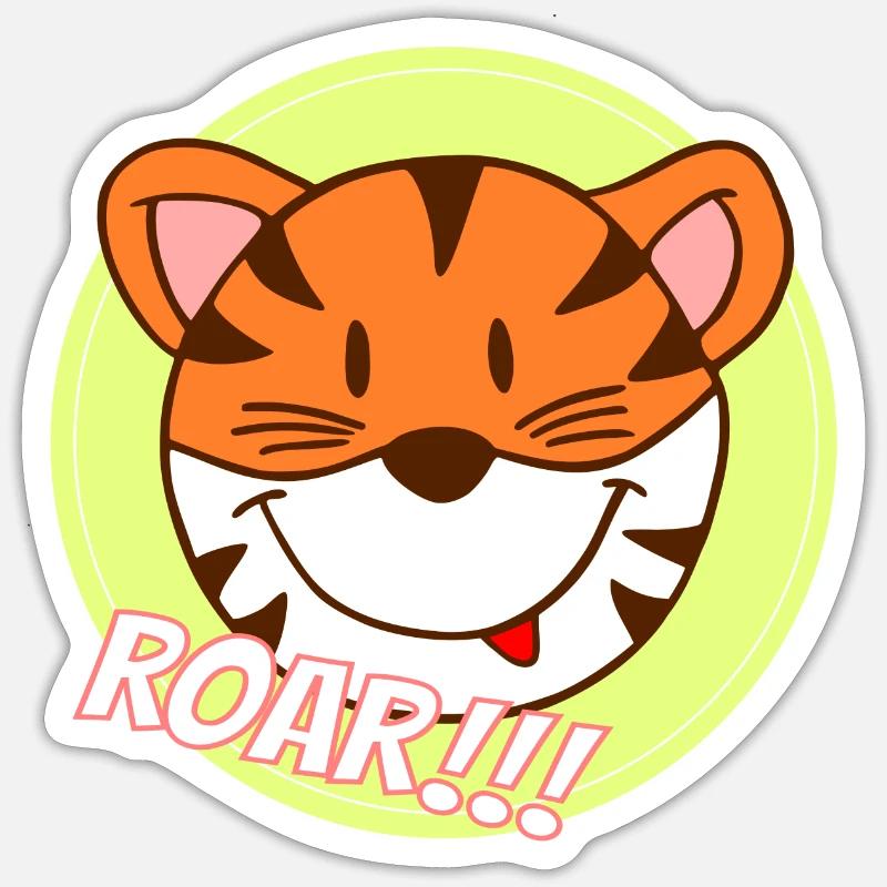 Tiger 2 Sticker size S (10 x 10 cm)