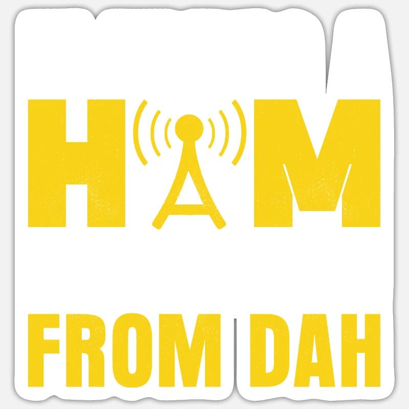 It Takes A Ham To Know Dit From Dah Operator Amat Sticker Größe S (10 x 10 cm)
