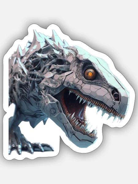 Rex - Sticker Größe S (10 x 10 cm) - Mattweiß