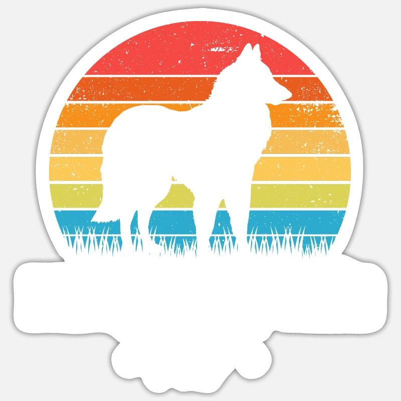 Belgian Shepherd - Sticker size S (10 x 10 cm) - white matte