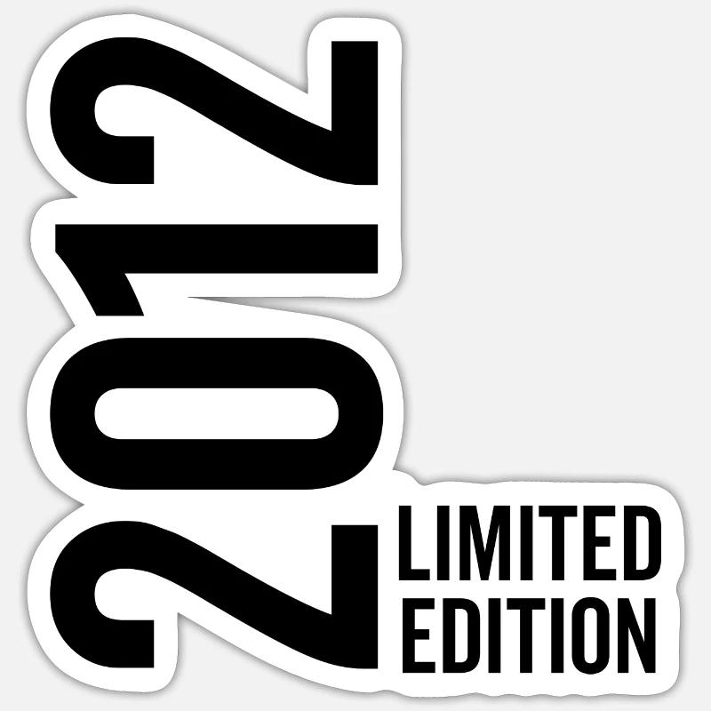 Édition limitée 2012 - Sticker taille S (10 x 10 cm) - blanc mat